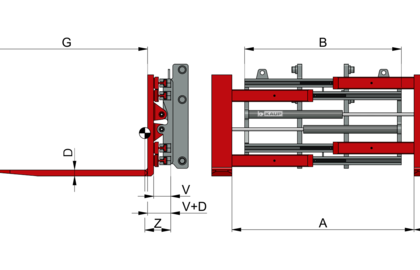 Fork Positioner, integrated T411 BZI - 2