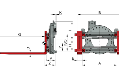 Positionneur rotatif de fourches T456BZ - 2