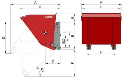 Cucharón hidráulico T184 - 2