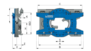 Drehgerät 360° endlos Fischerei-Ausführung T391.2S
