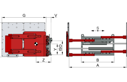 Appliance- / Carton Clamp T414-2L - 2