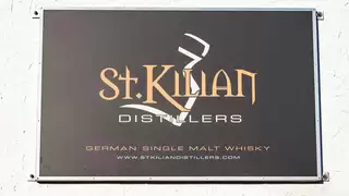 Logo of the whiskey producer "St. Killian" with the signature "German Single Malt Whiskey"