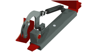 Kippbare Rollenspannarme T106AH180 Kippbare Rollenspannarme T106AH180
