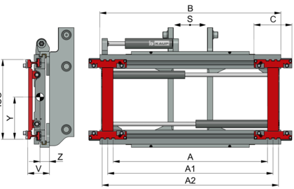 Zinkenverstellgerät, integriert T466BI - 2