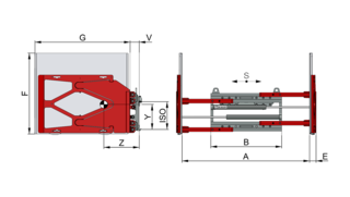 Pinza Electrodomésticos / Cartones T414B-1