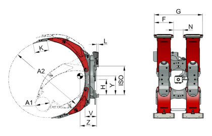 Pince rotative à bobines T458B-2 - 1