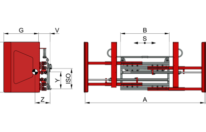 Teleskop-Geräteklammer T413GT - 2