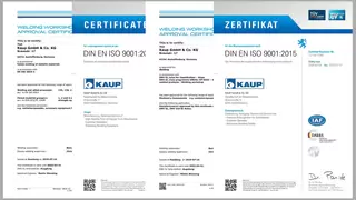 KAUP Zertifizierungen
