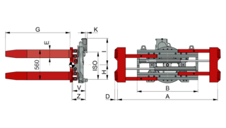 Paletten-Wendeklammer T451W