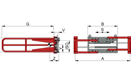 Pinza para bloques de goma espuma T413R - 1