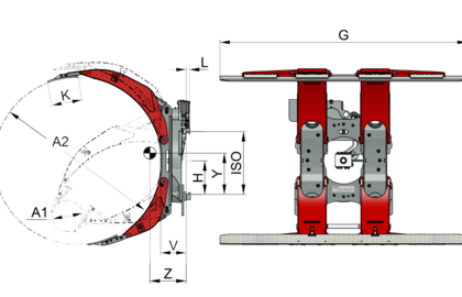 Pinza rotativa para neumáticos T458BR - 2