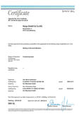 Schweißzulassung vom DNV-GL - englische Version Schweißzulassung vom Germanischen Lloyd