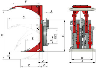 Drehbare Rollenklammer T458P | KAUP GmbH & Co. KG