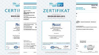 KAUP certifications