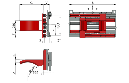 Pinza para bidones T415-1 - 2