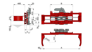 Rotating Drum Clamp T455-1