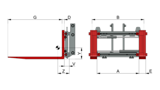 Fork Positioner, integrated T160IZ