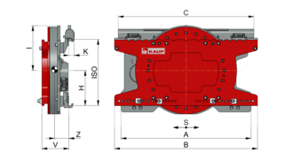 Drehgerät 360° endlos Gießerei-Ausführung T391.2G