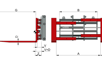 Zinkenverstellgerät integriert T411BZI - 2