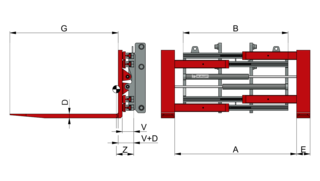 Fork Positioner, integrated T411 BZI