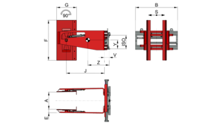 Appliance Clamp tiltable 2T413G-2H