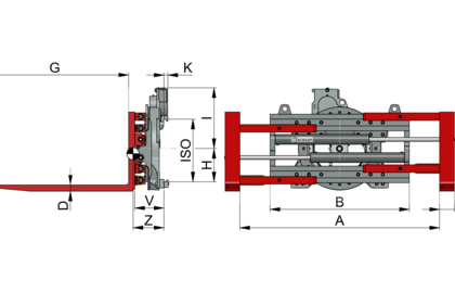 Rotating Fork Clamp T451 - 1