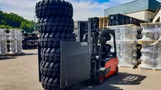 Teleskop-Geräteklammer 2T413GT mit Reifen