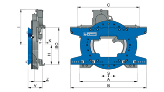 Drehgerät 360° endlos Fischerei-Ausführung T391.1S
