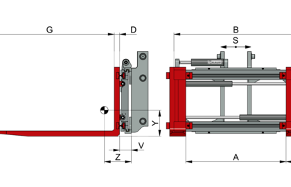 Fork Positioner, integrated T466 BIZ - 2