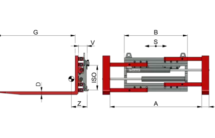Klammergabel T411 - 2
