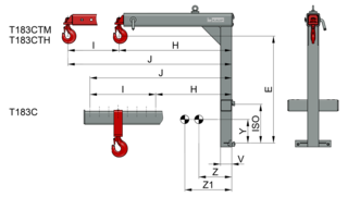 Kranausleger T183C, T183CTM, T183CTH