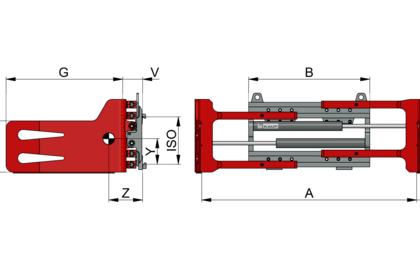 Pinza para balas, pinza para balas de celulosa T413 (DLBV) - 2