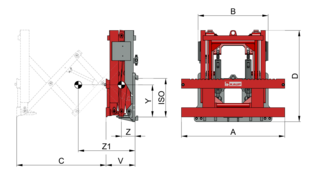 Extenseur de tablier porte-fourches T149/T149Z