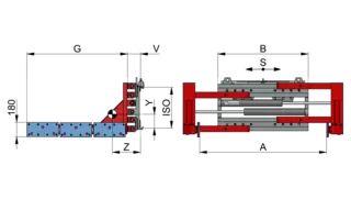Steinklammer T412V-3