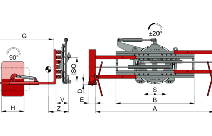 Pince à grands pneumatiques T421SV - 2