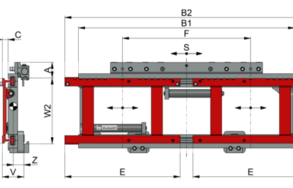 Dreifach-Seitenschieber T253B - 2