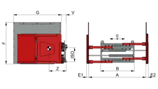 Geräte-/Kartonklammer T413G-1L