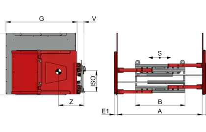 Geräte-/Kartonklammer T413G-1L - 2