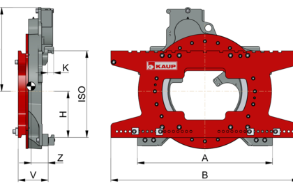 Tête rotative 360° sans fin, T351 - 2