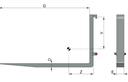 Hook-on Forks T180TW - 2