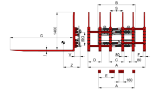 Sechsfach-Palettengerät T429-4-6