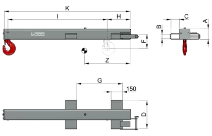 Kranausleger T183G - 2