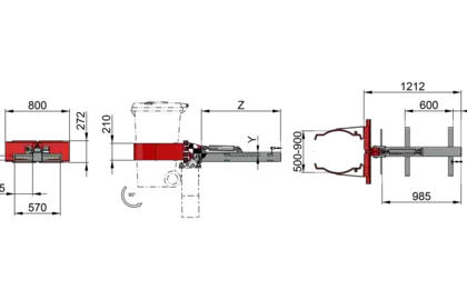 Mini-Fasskippklammer T405/130 - 1