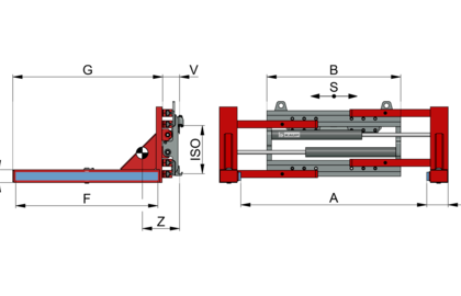 Steinklammer T412V - 2