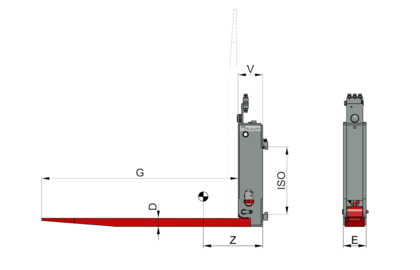 Foldable forks T180KH - 1