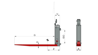 Foldable forks T180KH