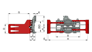 Pince rotative à balles T453