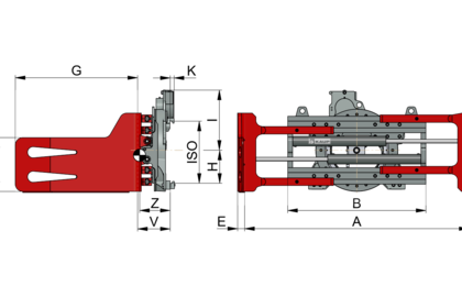 Drehbare Ballenklammer T453 - 2