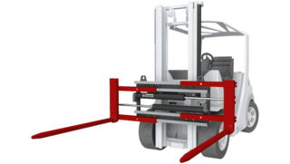 Fork Positioner with round forks T411ZR Fork Positioner with round forks T411ZR