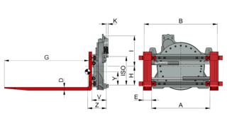 Rotating Fork Positioner foundry version T456ZG